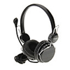 715 3, 5-mm-Hoch QualityHeadset On-Ear-Kopfhörer-Headset mit Mikrofon für Computer (Schwarz)