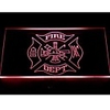 732 Fire Dept Helm AXE Ladder Neonlicht-Zeichen