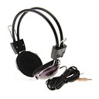 737 3, 5-mm-Headset High Quality On-Ear-Kopfhörer mit Mikrofon für Computer (Purple)