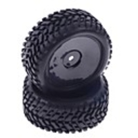 73mm Gummibereifung für 1.10 RC On-Road-Car in Schwarz (2 Stück)