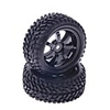 73mm Gummireifen-Set für 1:10 On-Road RC Car in Schwarz (2 Stück)