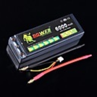 7.4V 6000mAh Lion 40C Max 80C Hard Case Lipo Battery Power RC Drift Car Truck (Bananenstecker)