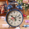 7.5 Clock "H Land-Art-Mute Metall-Wecker