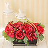 7.5 "H Vivid Blumengesteck (Red rechteckig)