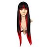 75cm Long Black And Red Mixed Schöne Lolita Wig Anime Perücke Cosplay Perücken