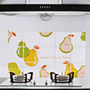75x45cm Cartoon Pear Pattern Öl-Proof Hot Water-Proof-Proof Küche Wandaufkleber