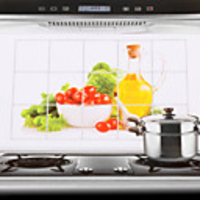 75x45cm Gemüse Pattern Öl-Proof Water-Proof Küche Wandaufkleber