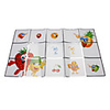 75x45cm Glückliche Strawberry Pattern Öl-Proof Water-Proof Wandaufkleber