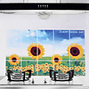 75x45cm Sunflower Pattern Öl-Proof Hot Water-Proof-Proof Küche Wandaufkleber
