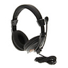760 3, 5-mm-High Quality On-Ear-Kopfhörer mit Mikrofon für Computer (Schwarz)