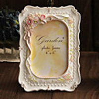 7.75 "H Country Style Polyresin Bilderrahmen