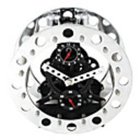 7.75 "H modernen Stil Getriebe Metall Tabletop Uhr