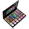 78 Farben Lidschatten 3in1 Profi 60 12 6 Lippenstift Rouge Make-up kosmetische Palette mit Spiegel 2 Schwamm-Applikator