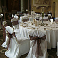 7.8 "schönen Organza-Band Schärpe Stuhl - von 6 (mehr Farben) eingestellt