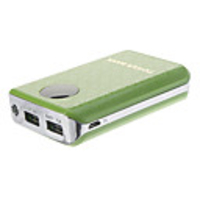 7800mAh Kunststoff Polymerisat Dual Ports Smart Power Bank für Handys und Pads (Light Blue)