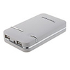 7800mAh Kunststoff Polymerisat Dual Ports Smart Power Bank für Handys und Pads (weiß)