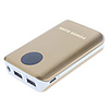 7800mAh Metall Schnitzen Muster Polymerisat Smart Power Bank für Handys und Pads (Gold)