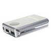 7800mAh Metall Schnitzen Muster Polymerisat Smart Power Bank für Handys und Pads (Silber)