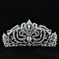 7cm Hochzeit Braut-Tiara mit Clear Österreich Strass und Zirkon