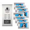 7inch rfid ir-cut mehrstöckige Wohngebäude Gegensprechanlage Video Türklingel rfid Leser für 8 Familien Video Türsprechanlage Kit Lightinthebox