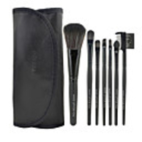 7Pcs Künstliche Fibre Schwarzer Lidschatten Make-up Pinsel