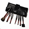 7Pcs Make-up Pinsel-Sets mit Kunsthaar Wunderschöne Raute Ledertasche