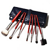 7Pcs Make-up Pinsel-Sets Ziegenhaar mit herrlichem Dunkelblau Ledertasche