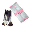7tlg Kosmetik Pinsel mit rosa Bandage Bag