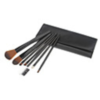 7tlg Kosmetik Pinsel Schwarz Anzug
