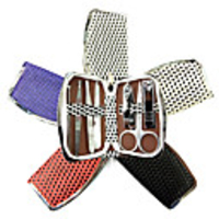 7tlg Nagelknipser Maniküre-Sets Maniküre Innerhalb Spot-Bag (zufällige Farbe)