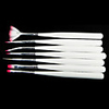 7tlg Nail Art Pinsel mit weißem Griff