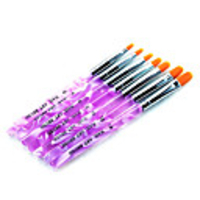 7tlg Nylon Nagelmaniküre-Werkzeuge Neuartige Klassisch nette Art Alltag Nagel-Kunst-Kit Nagel Acryl Pinsel für Fingernagel Zehennagel Acrylpinsel