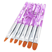 7tlg Nylon Nagelmaniküre-Werkzeuge Neuartige Klassisch nette Art Alltag Nagel-Kunst-Werkzeug Nagel-Kunst-Kit Nagel Acryl Pinsel für Fingernagel Zehennagel Acrylpinsel Lightinthebox