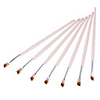 7tlg Nylonhaar Concealer Brush (hellrosa)