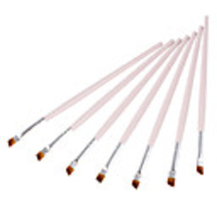 7tlg Nylonhaar Concealer Brush (hellrosa)