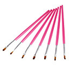 7tlg Nylonhaar Lipbrush (Vivid Pink)