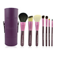 7tlg Tragbare Lila Make-up Pinsel Set