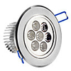 7W 3500K 600lm 7-LED Warm White Light Deckenleuchte w / Driver - Silber (AC 89 ~ 265V)