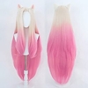 ahri kda perücke lange blonde rosa perücke für frauen ombre cosplay kostüm halloween (ahri) (kein ohr) Lightinthebox
