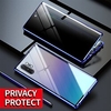 Anti-Peep-Magnethülle mit Displayschutzfolie für Samsung Galaxy S21 Plus Ultra S10 S9 S8 Plus Note 20 Plus Ultra A70 A50s A30s Glas Anti-Spial doppelseitiger Einblick für Privatsphäre Lightinthebox