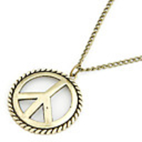 antikes Kupfer Symbol des Friedens Kette