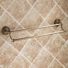 Antique Elegance Doppel Bars Messing Badezimmer Handtuchhalter