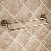Antique Elegance Doppel Bars Messing Badezimmer Handtuchhalter