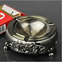 Antique Green Flower Aschenbecher