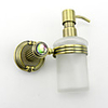 Antique Style Antique Colorful von Crystal Dekoriert Bronze Fertig stellen Messing Round Shape-Liquid Soap Dispenser Rack-