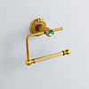 Antique Style Bunte Kristall verziert Ti-PAD Finish Messing Einfache Toilet Paper Roll Holders-Rack