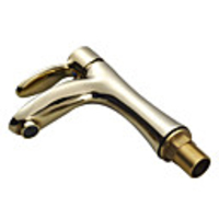 Antique Style Einhand-Ti-PVD-Finish Centerset Waschbecken Wasserhahn