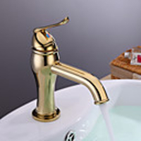 Antique Style Ti-PVD-Finish Centerset Messing Waschbecken Wasserhahn