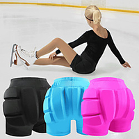 Antishock-Shorts / Gepolsterte Kompressionsshorts für Skifahren / Eislaufen Schützend Training Purpur / Gelb / Pfirsich Lightinthebox