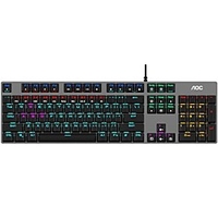 aoc gk410 usb verkabelt mechanisches tastaturspiel tastaturspiel leuchtende multicolor hintergrundbeleuchtung 104 tasten Lightinthebox
